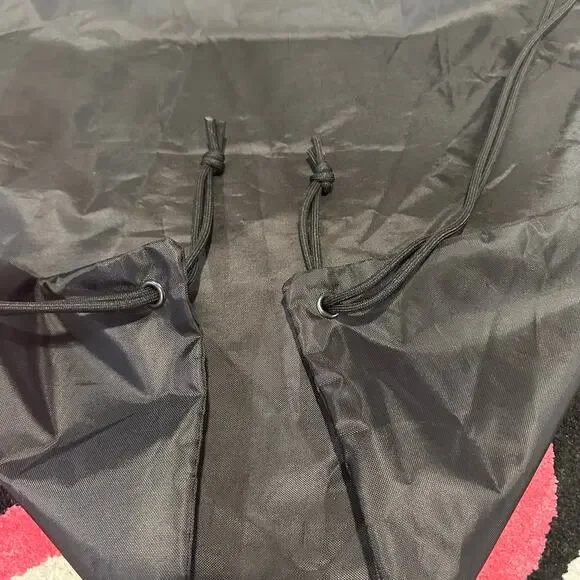 Balenciaga Black Nylon Drawstring Backpack Bag – 23 x 19.5